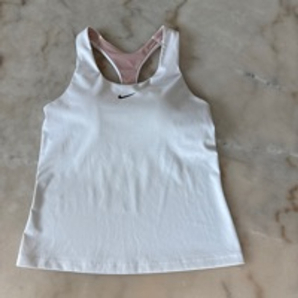 Nike Swoosh Women's Medium-Support Padded Sports Bra Tank Sz Small White - Picture 2 of 12
